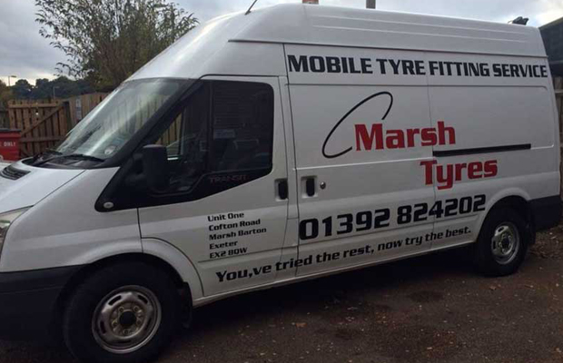 Mobile Tyre Fitting in Exeter